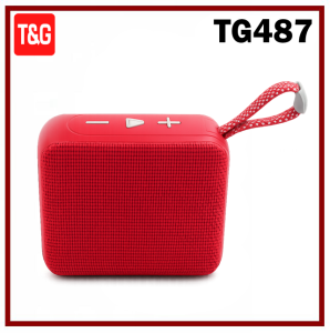 T&G TG487 Wireless Bluetooth Speaker for Home and Outdoor Use with FM Radio AUX Input TWS Pairing & LED Light Effects