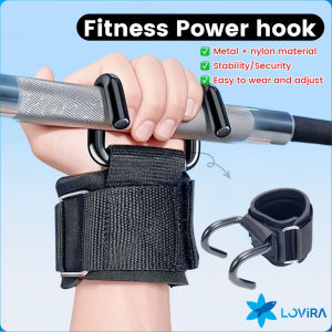 LoviRa 1Pc Lifting Hook Power Hook Wrist Strap Non-Slip Hard Pull Hook Pull-Up Hand Strap Grip