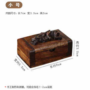 กล่องไม้จิ้มฟัน สไตล์ย้อนยุค กล่องนามบัตรไม้สัก ลายช้าง สร้างสรรค์ กล่องเก็บเครื่องประดับ มีให้เลือกสองขนาด ใช้ตกแต่งบ้านและร้านสปา