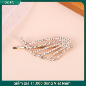 QK FA ✨ 1 2 cái kẹp tóc cánh thiên thần sáng bóng thời trang kẹp tóc kim loại kim cương giả đồ trang trí tóc của phụ nữ