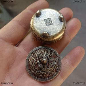 [COD] ZHONGYI0 Lư hương rỗng trong túi Phượng Hoàng Rồng Lư Hương bằng đồng thau dụng cụ giữ hương Phật Giáo Lư Hương Sen Lư Hương