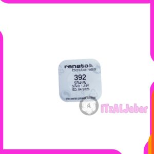 Renata SR41W Baterai jam tangan Renata 392 SR41W Silver 1.55V