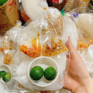 Bánh Tráng Sate Tắc Muối Tôm Tây Ninh - Bánh Tráng Rìa Phơi Sương Dẻo Trộn Muối Tôm Hành Phi Sa Tế Cay Siêu Ngon
