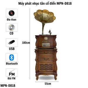 Máy phát nhạc loa kèn mang phong cách tân cổ điển MPN-D818