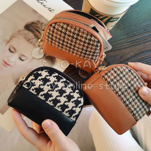 O-KAY Dompet mini houndstooth dompet koin