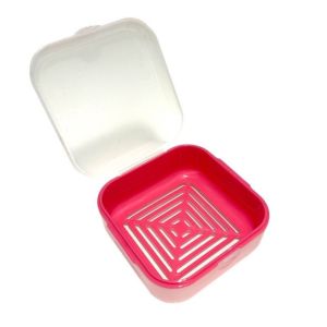 MINIAT Double-layer Travel Soap Box Drainable Design Leak-proof Soap Holder Portable Locking Clasp Soap Case