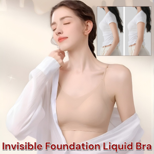 Invisible Foundation Liquid Bra Comfortable Underwear Plus Size Ultra-Thin Ice Silk Seamless Bra Wireless Push Up Bra Ice silk ultrathin underwear for large breasts