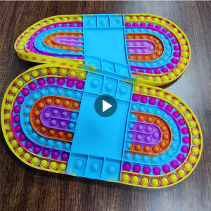 2021 New Super Big Size Pop it fidget toy track shape Rainbow Push Bubble Toys Autism Needs Squishy Stress Reliever Anti-stress Fidget oys cheap