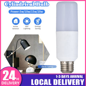 5W/10W/15W/20W LED Stick Bulb E27 Cool White Lamp 6500K Energy Saving Cylindrical Bulb Light Household Office Essential Lighting Energy Saving Light mentol led rumah