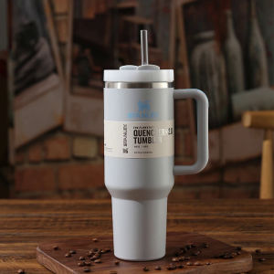 Stanley Quencher H2.0 Stainless Steel Vacuum Insulated Tumbler with Lid and Straw 40oz Thermal Travel Mug Coffee Hot Cup
