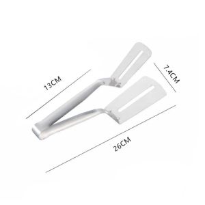 Stainless Steel Frying Shovel Clip Fried Fish Steak Shovel Kitchenware Fried Food Tongs Spatula Tong