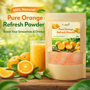 Pure Orange Refresh Powder Drink Mix – Instant Orange Juice Vitamin C Boost Detox & Energy Drink