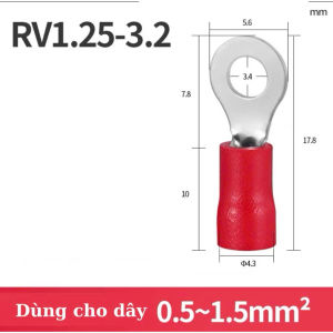 Cos tròn bọc nhựa túi 100c đầu cos tròncos chữ o cos khuyên tròncos kẹp dây điệnđầu cos.cốt tròncot tròncốt dây điện