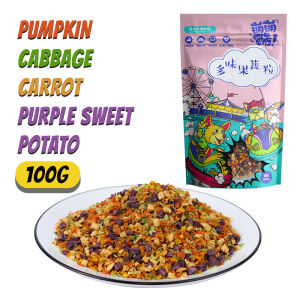 Furiri 100g Mixed Dried Dehydrated Fruits and Vegetables Grains Dog Cat Hamster Rabbit Snacks Treats