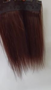 5 Clips Hot Sale Wigs Increased Volume Wigs Women Long Hair Straight Hair Dark Brown