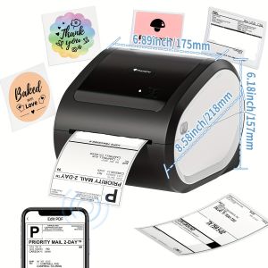 Máy In Đơn Hàng A6 A7 Phomemo D520BTkết nối Bluetooth và Usb in đơn hàng TMĐT mã vạch mã QRin tem phiếu gửi hàng logo