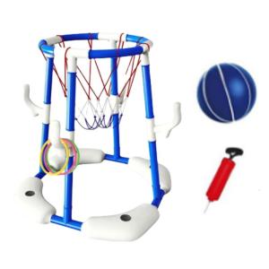 Outside Water Floating Basketball Game Inflatable Pool Toy Swimming Pool Basketball Hoop Pool Toy Easy to Install