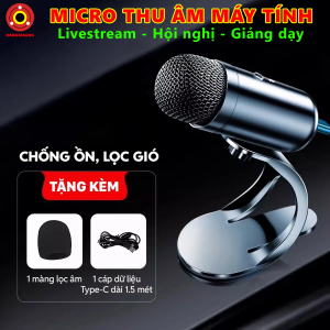 Micro Máy Tính Thu Âm Rõ Nét K6 Lọc Âm Tốt Đế Chắc Chắn Phù Hợp Livestream Giảng dạy Họp Online