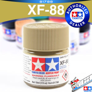 🌈 TAMIYA 81788 XF-88 DARK YELLOW 2 ACRYLIC MINI 10ML PLASTIC MODEL HOBBY ACTION FIGURE TOY PAINT VCA GUNDAM SINGAPORE