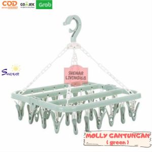 GANTUNGAN MOLLY / GANTUNGAN DALEMAN / GANTUNGAN KAOS KAKI / JEMURAN KAOS KAKI 32 PCS SHENAR