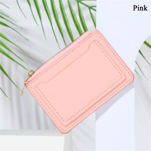 DANDARU Women PU Leather Zipper Mini Coin Purse Money Bag Short Wallets Card Holder