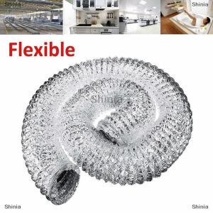 [COD] Shinia ท่อระบายอากาศอลูมิเนียม4นิ้วท่อระบายไอเสียยืดหยุ่น1.5เมตร