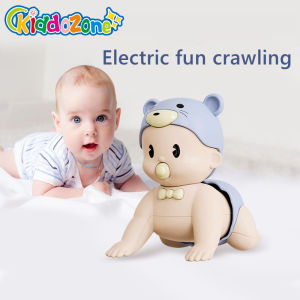 KiddoZone Baby Crawling Doll Toy Singing Walking Twist Butt Electric Crawling Doll Intelligence Learning Crawling Toy Gift for New Bron Baby