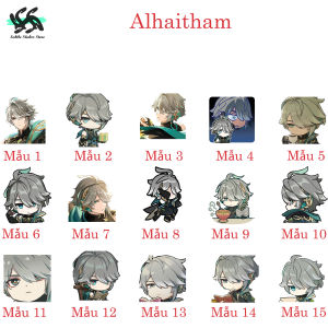 Genshin Impact - Set 10/15 Sticker Alhaitham - Quan thư ký giáo viện Sumeru game Genshin Impact dán trang trí chống nước chống xước