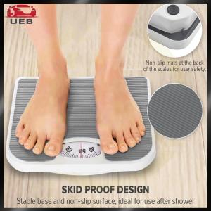 [UEB AUTO]Portable Mechanical Scale Non Slip Pad Body Weight Scales Reusable Mechanical Dial Bath Scale for Body Weighing