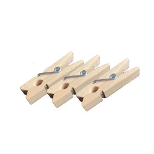 Jepitan Kayu Mini Wooden Clip Warna Warni Natural 25 cm isi 3 Pcs Jepitan Foto Kayu Jepitan Jemuran