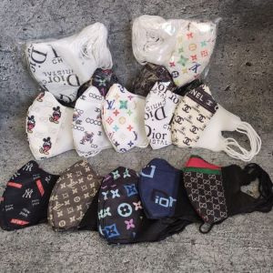 PROMO 1 BOX MASKER DUCKBILL DEWASA MOTIF BRANDED ISI 50 PCS MASKER FASHION DEWASA 3 PLY - BISA COD