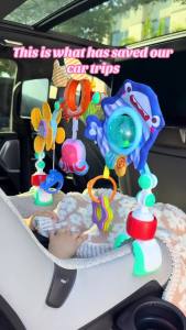Multifunctional Baby Stroller Bell Toy Interactive Soothing Mood Pendant Early Education Intellectual Toy for Infants and Toddlers