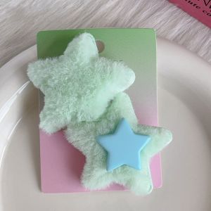 Tas  Jepit Rambut Bulu Halus  Jepit Rambut Seri Pastel  Klip Rambut Pastel  Aksesoris Jepit Rambut  Hairclip Soft Fur