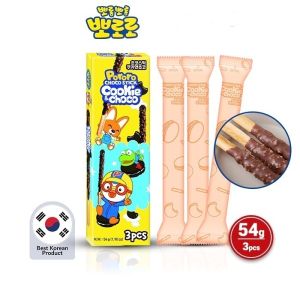 Camilan Makanan Ringan Korea Snack Lovint Choco Stick 3 pcs x 18 Gr Varian Popping Candy Peanut Almond Cookies Pororo Choco Stick 3 pcs x 18 Gr Varian Peanut Cookies Shooting Star
