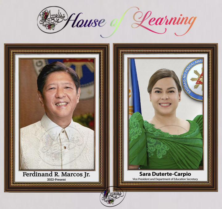 President Bong Bong Marcos and Vice President Sara Duterte Laminated ...