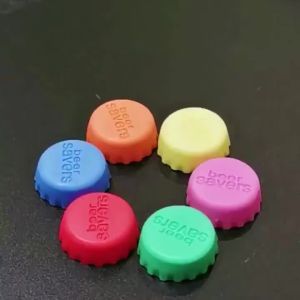 6/12pcs Beer Bottle Covers Colorful Silicone Wine Stopper Leakproof Soda Cap Bottle Sealer for Party Home Kitchen Accessories