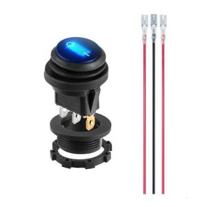 12V 20A LED Light Illuminated LED On/Off SPST 3 Pin 2 Position Mini Rocker Toggle Switch for Car