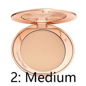 Charlotte Tilbury Foundation Airbrush Flawless Finish Powder 8g·Mini Charlotte Tilbury Bedak 0.8g (Free Puff)