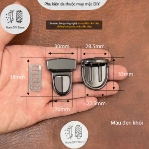 Khóa Sập Bầu Túi Xách T382 Hợp Kim Xi Mạ Điện – Phụ Kiện Túi Da Handmade DIY