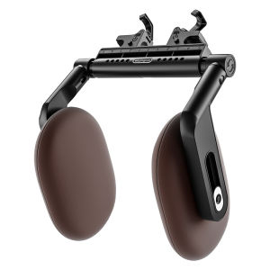 Three-axis linkage dual-hook multi-functional car headrest memory foam side-sleeping headrest car neck protector sleeping headrest 45D Memory Foam