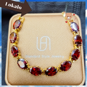 (Hàng cao cấp của shop) Lắc tay nữ đá đỏ tự nhiên - Đá thật 100% cho phong cách tự nhiên và đẳng cấp LOKALO 26.5.23