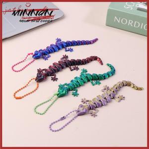 [minnan] 3D Printed Ornament Articulated Wall Gecko Flexible Joint Models Creative Stress Toys Gift
