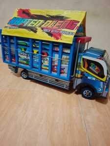 truk asli kayu besar panjang 55 keren full lampu dan terpal