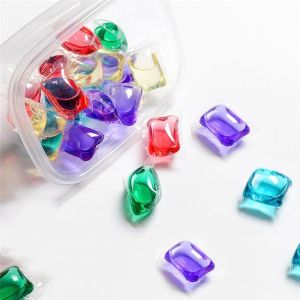 50pcs Liquid Laundry Pods Detergent Laundry Beads Detergent Capsules Ball Wash Beads Long Fragrance