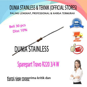 Sparepart travo R 220 3/4W mesin travo las alat alat teknik bengkel besi stainless per 3 pcs