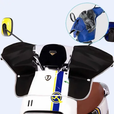 Electric vehicle front rain cover dust prevention sun protection universal motorcycle front cover