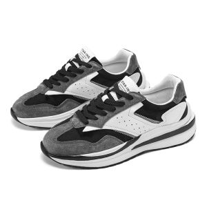 2023 Mới mùa xuân Vintage gió daddy giày thời trang giải trí giày thể thao tăng chiều cao đế dày Forrest chạy giày nam