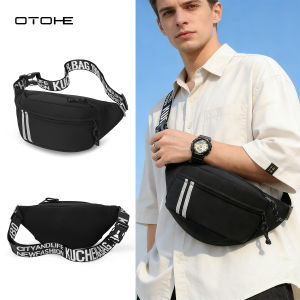 OTOHE Fashion Chest Bag Mens Waist Bag Waterproof Shoulder Bag Outdoor Sports Bag Large Capacity Casual Bag Cross-Body Bag Messenger Bag Travel Bag Business Bag For Men