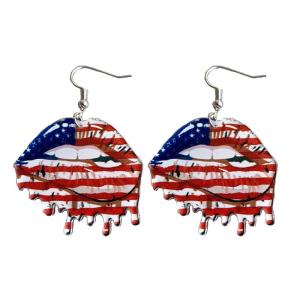 Fashion Acrylic Lip Earrings Charm Dangle Earrings Women Accessories for Girl Dates Beach Party Summer Wedding