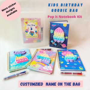 Kids Goodie Bag Birthday Gift Packs pop it return gifts Customized Name Childrens Day Gift
